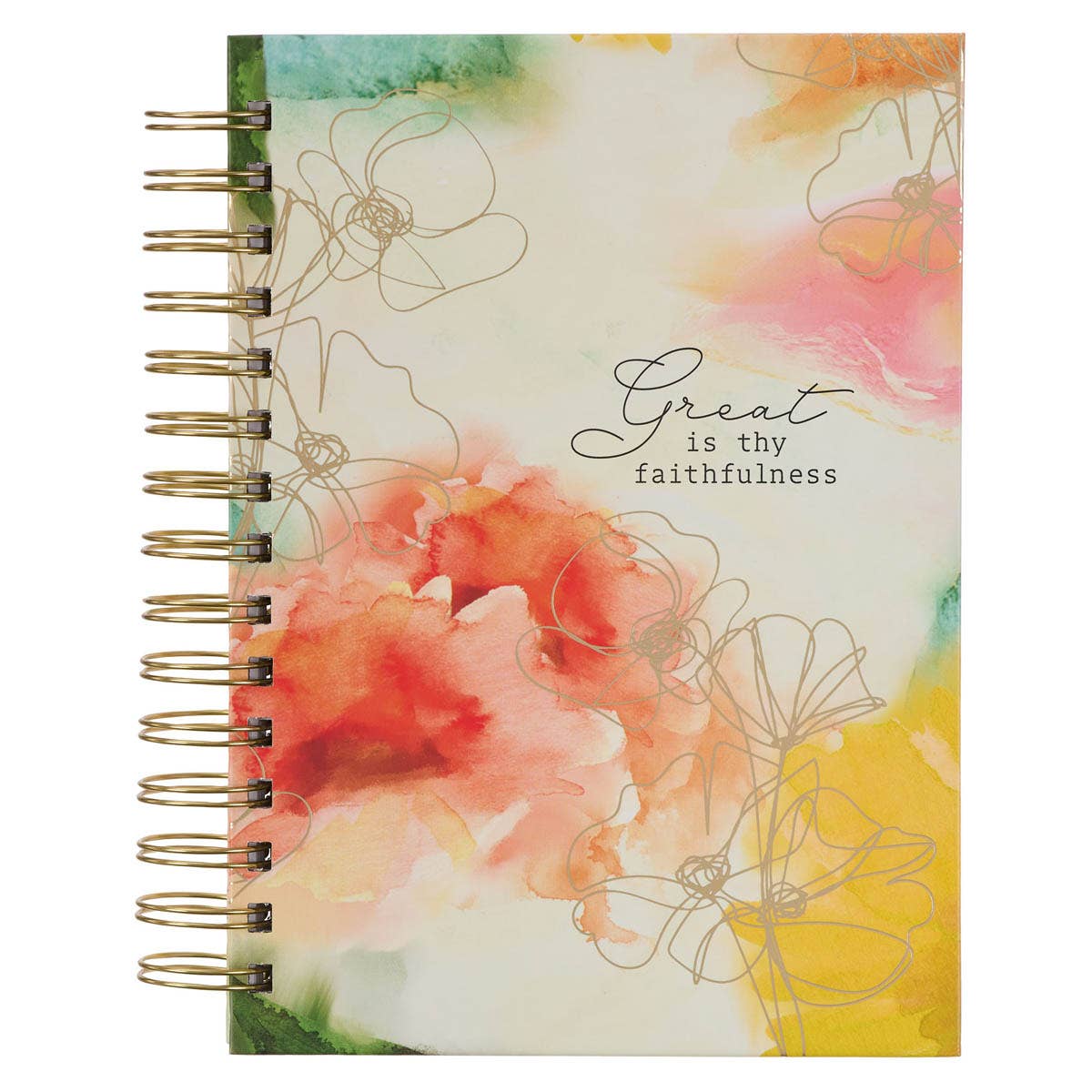 Faithfulness Pastel Watercolor Wirebound Journal